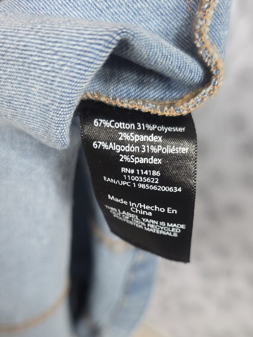 Frye Light Wash Denim Button-Front Mini Dress - Picture 7 of 7
